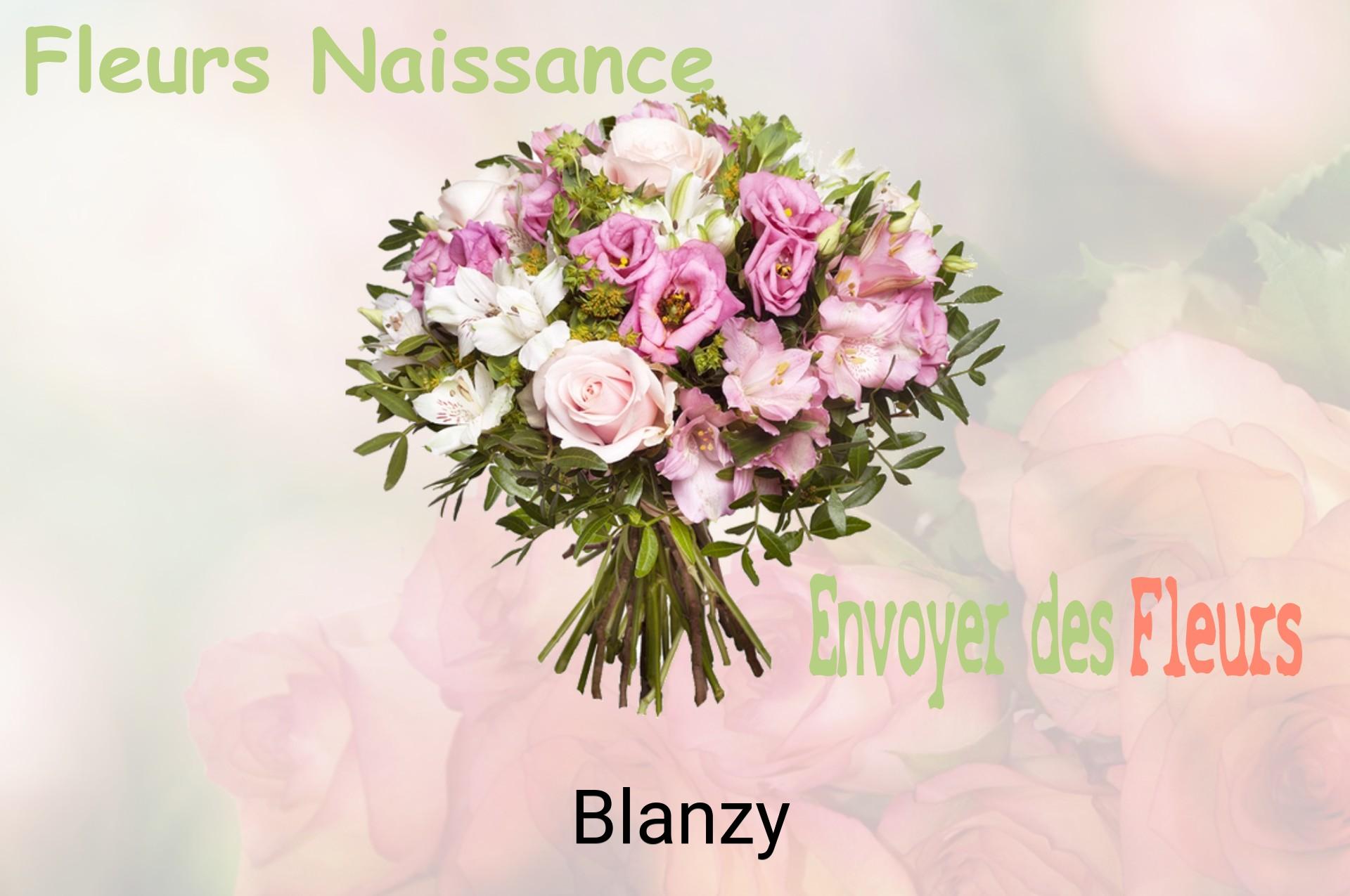 Bouquet de fleurs de naissance livré à Blanzy